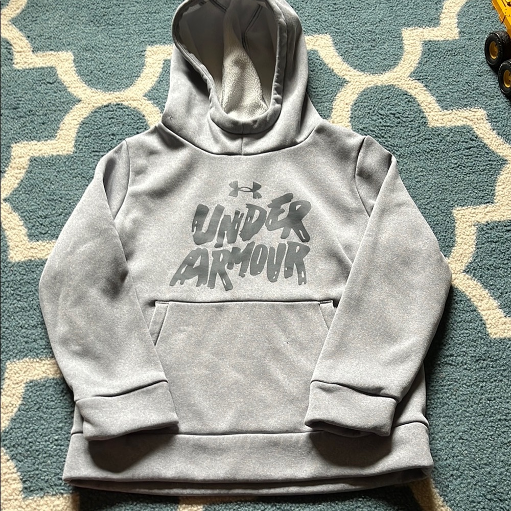 Boys hoodie Under Armour Gray Sweatshirt Hoodie Casual Comfort